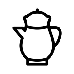 teapot icon or logo isolated sign symbol vector illustration - high quality black style vector icons
