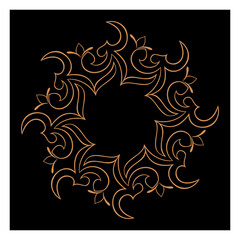 Vintage vector frame with floral elements for design of monograms, invitations, frames, menus, labels and websites, graphic elements for design of catalogs and photos, mirrors, brochures of cafes, bou