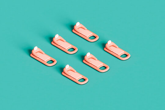 isometric view of pink pool mattress