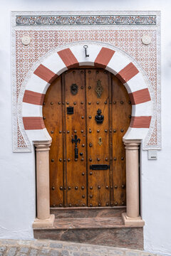 Door in spain with moorish influences 