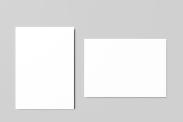 A4 Flyer / Postcard / Invitation / Giftcard Blank for Mockup