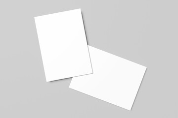 A4 Flyer / Postcard / Invitation / Giftcard Blank for Mockup