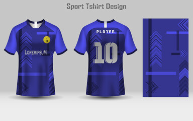 Abstract Football Jersey Mockup Template Sport T-shirt Design