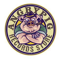 Mobster Pork Mascot Logo For ESport 2