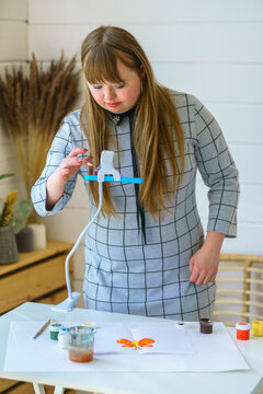 Glamorous woman with down syndrome