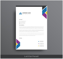 Modern Creative & Clean business style letterhead bundle of your corporate project design. set to print with vector & illustration. corporate letterhead bundle.