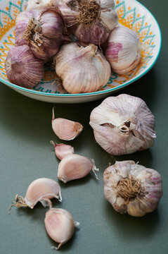 Homegrown organic garlic