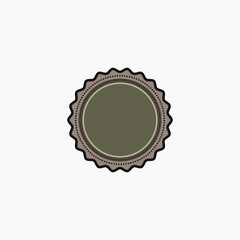 Retro emblem design. Vintage style with copy space.