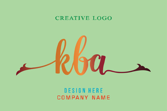 KBA  lettering logo is simple, easy to understand and authoritative