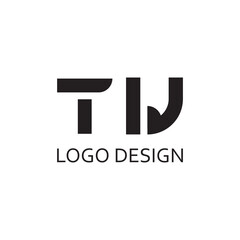 simple letter T W for logo company design