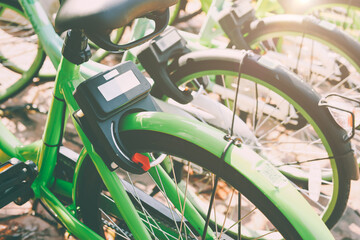 Bike rental service for tourist and local people rent from smartphone app in many travel city...