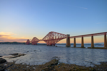 unesco world heritage site forth rail bridge.