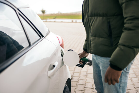 Man filling the gas tank