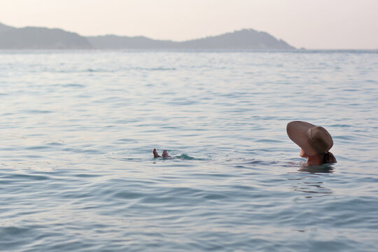 Grannie in the sea