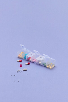 Pills with container