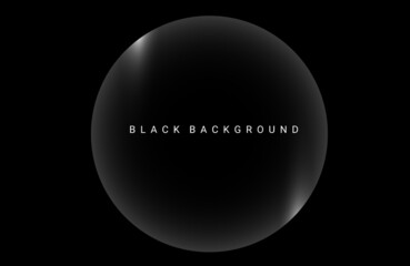 Darkness concept circle design black background