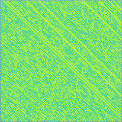 Multicolor truchet tiling connections illustration