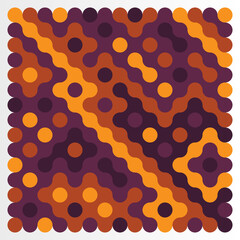 Multicolor truchet tiling connections illustration