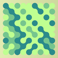 Multicolor truchet tiling connections illustration