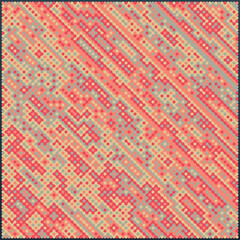 Multicolor truchet tiling connections illustration
