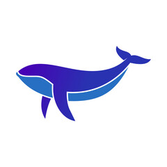 Obraz premium blue whale logo