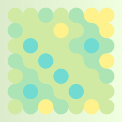 Multicolor truchet tiling connections illustration