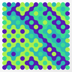 Multicolor truchet tiling connections illustration