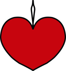 Cute heart Illustration