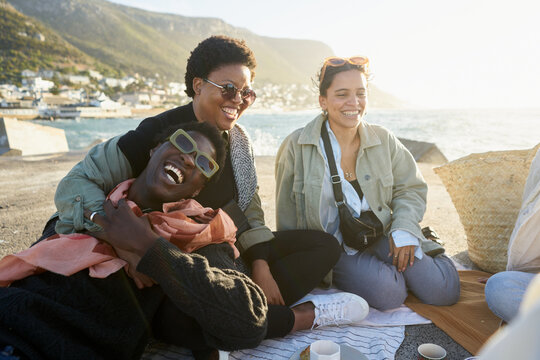 Friends have fun on vacation
