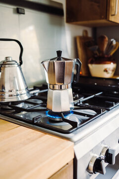 Brewing a Moka Pot Coffee