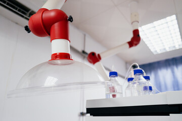 Polluted gas extraction device in the laboratory