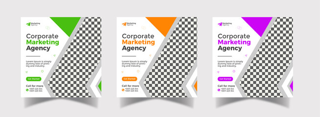 Digital marketing and Corporate social media post design template