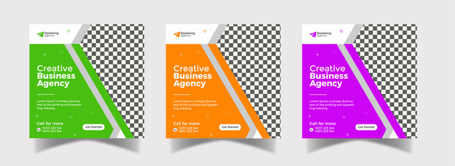 Digital marketing and Corporate social media post design template