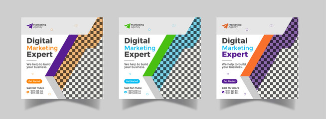 Digital marketing and Corporate social media post design template