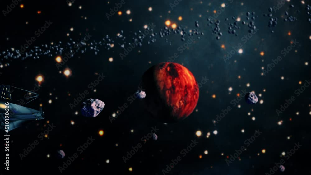 Poster galaxy exploration with nasa james webs telescope outer space towards central glowing milky way gala