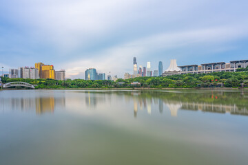 Natural landscape in Nanning folk song Lake scenic spot, Guangxi