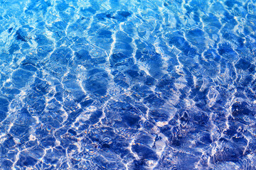 Photo background blue transparent water