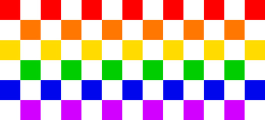 Chequered Rainbow Background