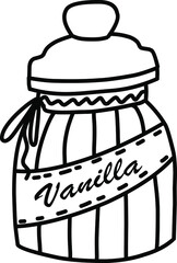 Vanilla candle Illustration