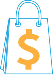 Dollar money icon sign symbol design