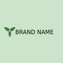 Natural product logo design vector