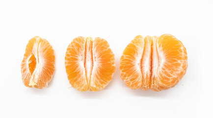 Tangerine or komola isolated on white background