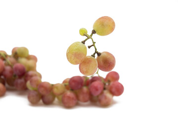 fresh ripe sweet grapes, red grapes closeup
