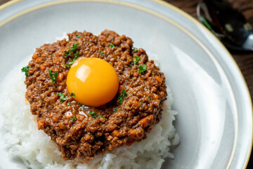 夏野菜のキーマカレー