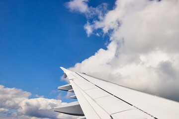 Luftaufnahme aus einem Flugzeug über Deutschland