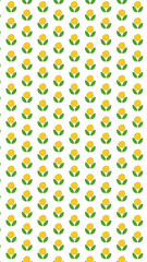 黄色い花のイラスト背景素材　9：16