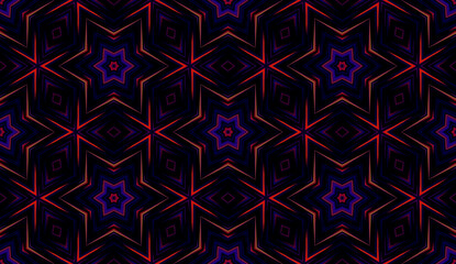 Geometric Tech Motion Seamless Background Pattern	
