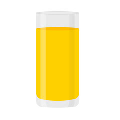Fototapeta premium orange juice glass vector illustration 