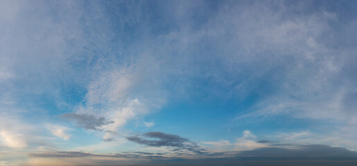 Fantastic thunderclouds at sunrise