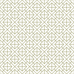 Seamless geometric ornament . Brown color thin lines .
